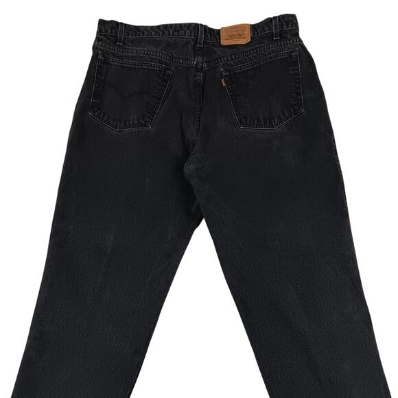 Levi's Vintage 545 Loose Jeans Mens 40X30 Black Fade Orange Tab Skate Y2K Baggy - Picture 2 of 14